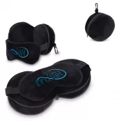 Poduszka podróżna z maską na oczy i pokrowcem zapinanym na zamek błyskawiczny