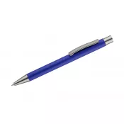 granatowy - Długopis aluminiowy z gumowaną powierzchnią GOMA