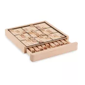 Gra sudoku drewniana z 99 płytkami SUDOKU