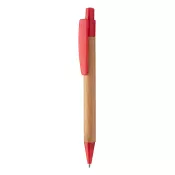 czerwony - Colothic długopis bambusowy