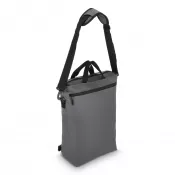 szary - Plecak na laptopa PU Kyiv 28 x 42 x 12,5 cm