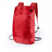 czerwony - Składany plecak