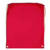 Red - Plecak bawełniany na sznurkach Jassz 140 g/m², 38 x 42 cm