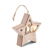 Gwiazda świąteczna z MDF z lampką STARLIGHT