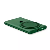 Powerbank magnetyczny 5000 mAh 15W z aluminium PAWTT Ciemnozielony