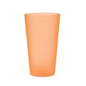 Kubek eventowy wielorazowy z PP 500 ml FESTA LARGE Przezroczysty Pomaranczowy
