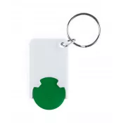 zielony - Zabax brelok do kluczy z miejscem na monete