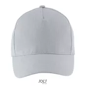 Czapka z daszkiem 5-panelowa 260 g/m² Sol's LONG BEACH Pure Grey