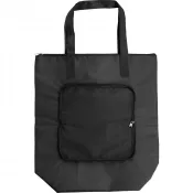 czarny - Składana torba termoizolacyjna, torba na zakupy