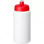 Biały-Czerwony - Baseline 500 ml butelka sportowa z recyklingu