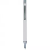 biały - Długopis metalowy z lustrzanym grawerem