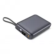 ciemnoszary - Nova Powerbank 22,5 W Power Delivery z wbudowanymi kablami 20000 mAh