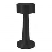 czarny - Lampa stołowa MUSHROOM ze stali nierdzewnej
