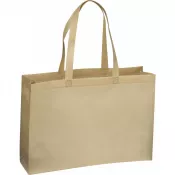 beżowy - Duża torba z włókniny non-woven 80 g/m²