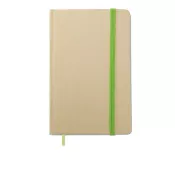 Notes A6 z recyklingu 96 kartek gładkie EVERNOTE Limonka