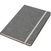 szary - Notes A5 w linie z trzciny cukrowej i rPET ALGIERS