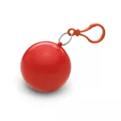 Ponczo przeciwdeszczowe w etui z karabińczykiem NIMBUS Czerwony
