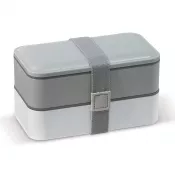 szaro / biały - Lunchbox Bento