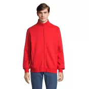 Bluza unisex rozpinana z kieszeniami Sol's COOPER Bright Rojo
