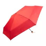 czerwony - Mini parasol manualny ø89 cm z RPET Miniboo