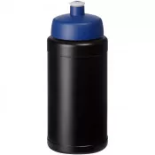 Czarny-Niebieski - Bidon Baseline® Plus o pojemności 500 ml z wieczkiem sportowym