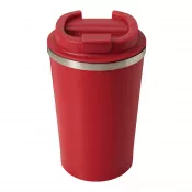 czerwony - Butelka termiczna z podwójną izolacją