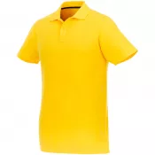 Żółty - Helios - koszulka męska polo z krótkim rękawem