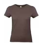 Brown (145) - Damska koszulka reklamowa 185 g/m² B&C #E190 / WOMEN