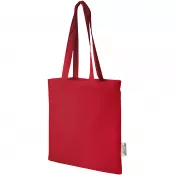 Czerwony - Madras torba na zakupy z bawełny z recyklingu o gramaturze 140 g/m2 i pojemności 7 l