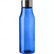 niebieski - Szklana butelka z zakrętką ze stali nierdzewnej 500 ml