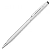 srebrny - Długopis aluminiowy Touch Tip