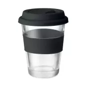 Kubek szklany z pokrywką i uchwytem 350 ml ASTOGLASS