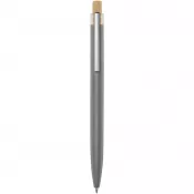 Szary - Nooshin długopis z aluminium z recyklingu