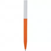 Pomarańczowy - Unix długopis z tworzyw sztucznych pochodzących z recyklingu