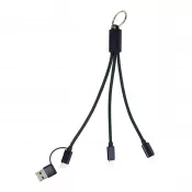 ciemno niebieski - Rafob brelok kabel ładujący USB