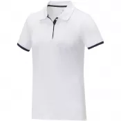 Biały - Damska koszulka polo duotone Morgan z krótkim rękawem