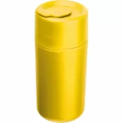 żółty - Kubek termiczny z polipropylenu GENOA 500 ml