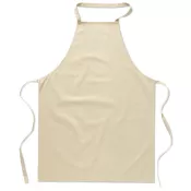 Fartuch kuchenny bawełniany 180 g/m² KITAB GLASGOW Bezowy