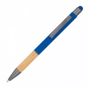 niebieski - Długopis metalowy touch pen soft touch BRYGIDA