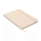 Notes A5 w okładce z RPET 80 kartek w linię NOTE RPET Zgaszona Biel