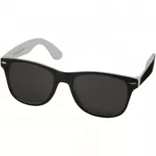 Biały-Czarny - Okulary przeciwsłoneczne Sun Ray z dwoma kolorowymi wstawkami