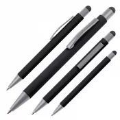 czarny - Długopis metalowy touch pen SALT LAKE CITY