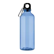 Butelka z RPET z karabińczykiem 500 ml MOSS RE500 Przezroczysty Niebieski