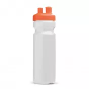 biało / pomarańczowy - Bidon sportowy z atomizerem 750ml