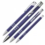 niebieski - Długopis metalowy soft touch NEW JERSEY