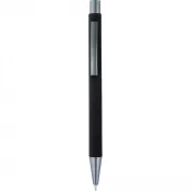 czarny - Długopis metalowy z lustrzanym grawerem