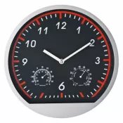czerwony - Zegar ścienny plastikowy BAGIO