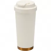 Kramowy - Kubek termiczny Hampton o pojemności 480 ml, wykonany ze stali nierdzewnej z recyklingu z certyfikacją RCS, z podwójnymi ścia