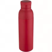 Czerwony - Illuminate butelka termiczna o pojemności 650 ml z podwójnymi ściankami, wykonana ze stali nierdzewnej z recyklingu z certyfikatem RCS.