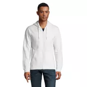 Bluza unisex z kapturem rozpinana 260 g/m² Sol's STONE Bialy